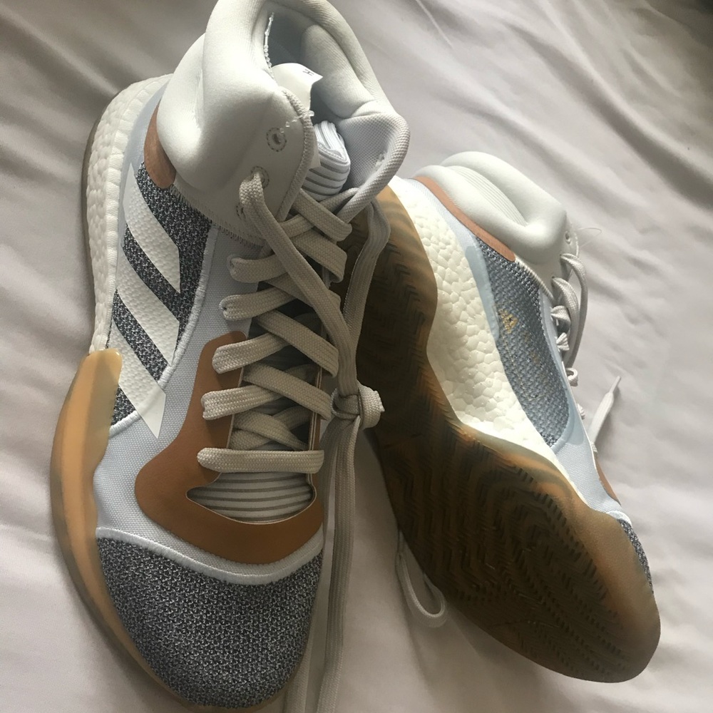 Adidas MARQUEE Boost Shoes Raw Indigo